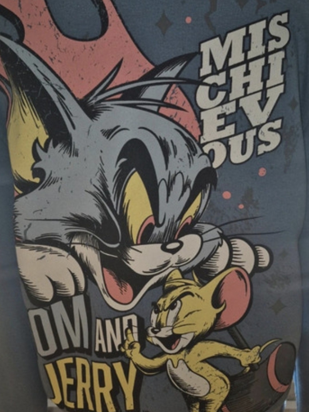 South Pole Tom & Jerry Graphic Tee - Blue, Yellow, Pink